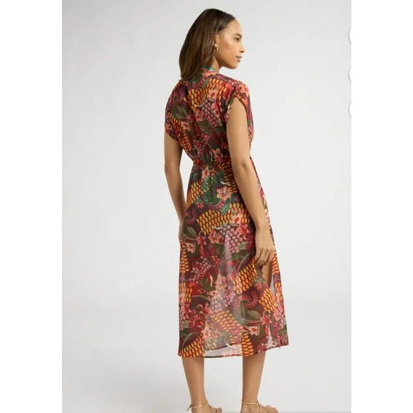 Sofia by Sofia Vergara Portia batwing Tropical / Caftan- Women's Size M - NWT - Picture 2 of 6